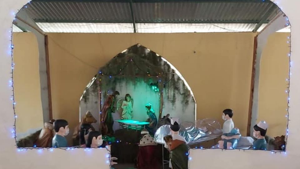 La original idea de esta iglesia ha vuelto viral el nacimiento. Foto: Especial