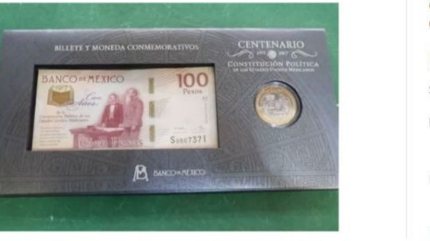 Cómo identificar las monedas y billetes conmemorativos de la Constitución de 1917 que pueden venderse hasta en 800 pesos