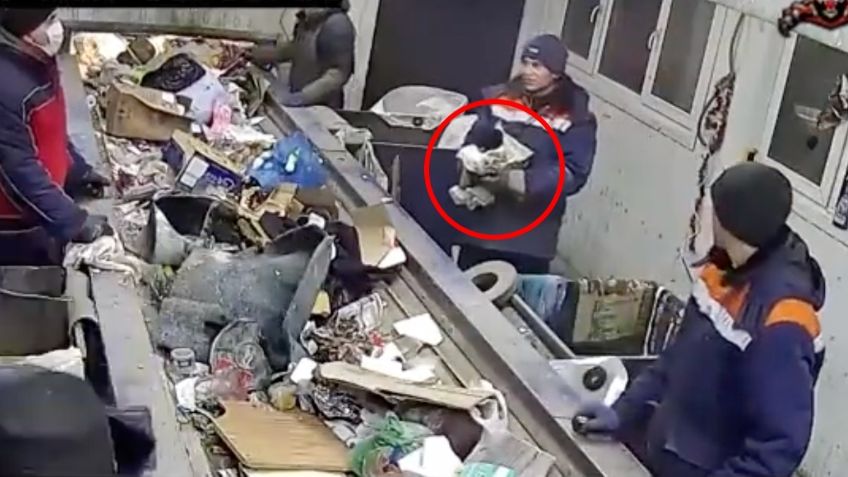 ¡Por poco! Hombre SALVA a gatito de morir en máquina trituradora: VIDEO VIRAL