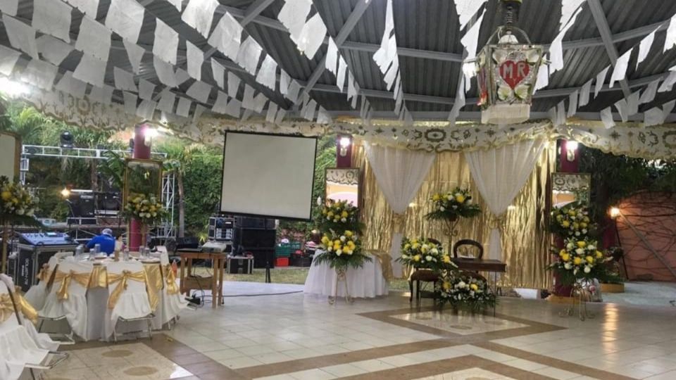 La boda se llevó a cabo en el salón de fiestas 'La Zapoteca' en Tehuantepec