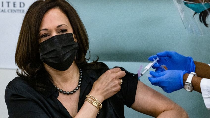 Covid-19: Kamala Harris recibe la primera dosis de vacuna Moderna; VIDEO