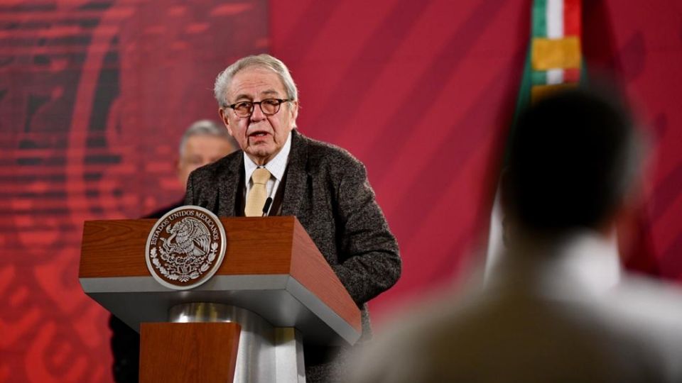 Jorge Alcocer durante la Conferencia Mañanera en Palacio Nacional
FOTO: Guilermo O´Gam