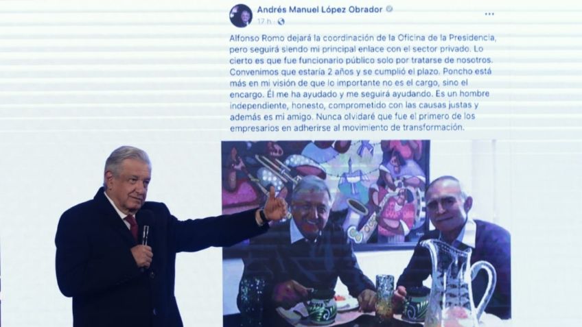 AMLO desaparecerá oficina de Presidencia que ocupó Alfonso Romo