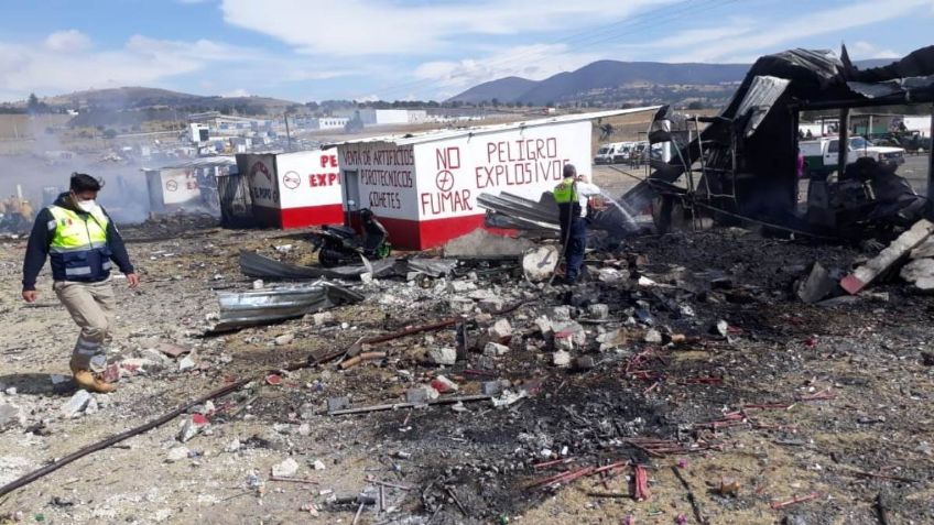 VIDEO: Así fue la explosión de polvorines en Sanctórum, Tlaxcala