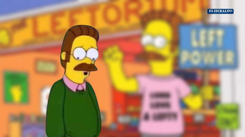 ¿Fuimos engañados? Fans de los Simpson aseguran que Ned Flander no es zurdo