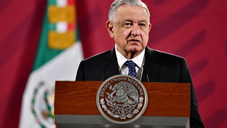 Andrés Manuel López Obrador en la conferencia mañanera de Palacio Nacional 
FOTO: Guillermo O´Gam