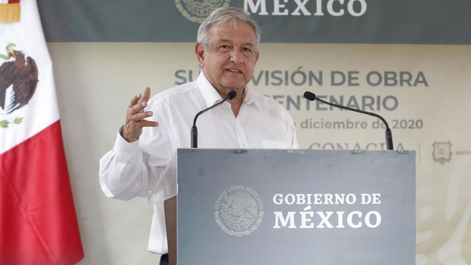 VIAJE. El presidente Andrés Manuel López Obrador estuvo ayer de gira de trabajo en Nayarit. Foto: Especial