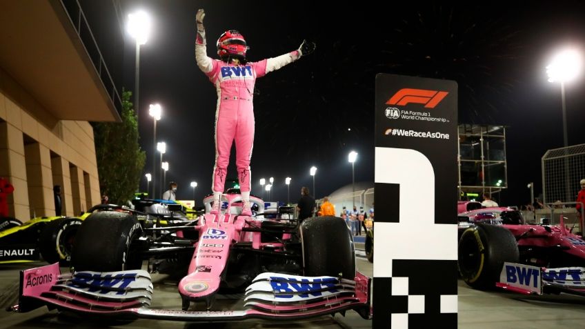 Así fue el emotivo festejo de Sergio “Checo” Pérez y todo México tras su podio en Sakhir: VIDEO