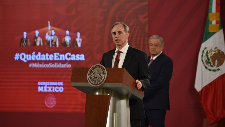 El subsecretario  López-Gatell durante la conferencia presidencial. Foto: Daniel Ojeda