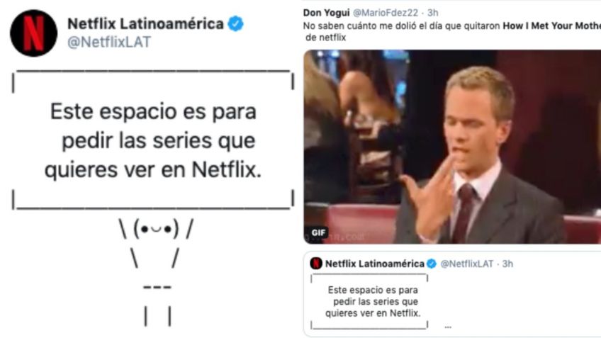 Tuiteros se ponen nostálgicos y piden a Netflix que regresen sus series favoritas