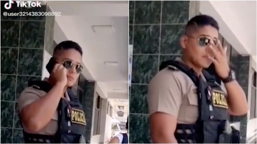 VIDEO VIRAL: Él es el policía que roba cientos de suspiros en Tik Tok