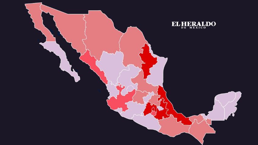 MAPA del feminicidio en México, estados con más casos en el último año