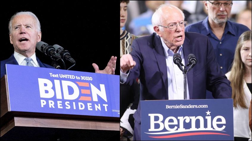 Bernie Sanders o Joe Biden ¿quién tiene más posibilidades a llegar a la presidencia de EU?