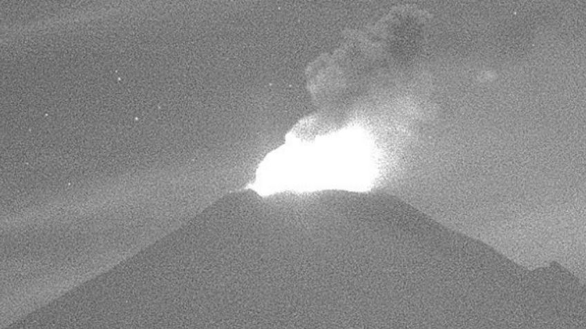 Popocatépetl registra explosión con fragmentos incandescentes: VIDEO+FOTOS