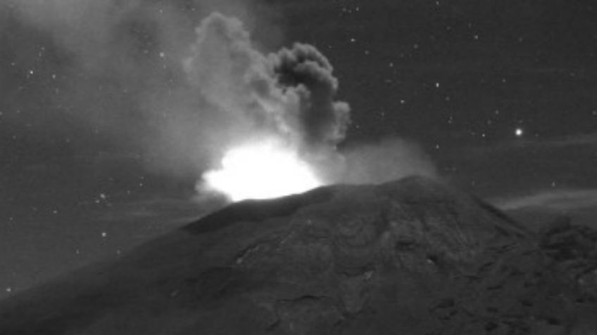 Popocatépetl registra explosión con fragmentos incandescentes: VIDEO+FOTOS