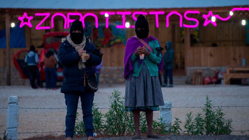 "No están solas", mujeres del EZLN se suman al paro nacional feminista