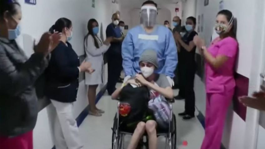 ¡Bravo! Supera COVID-19 a pesar de padecer cáncer en el cerebro: VIDEO