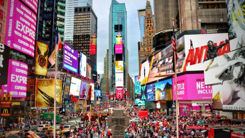 Lánzate al Times Square en Nueva York desde tu sofá con este streaming