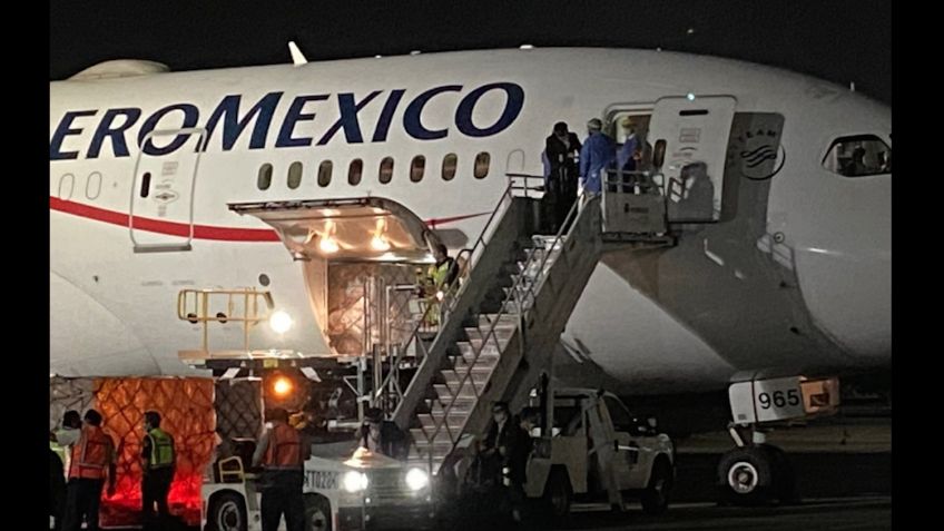 Llega a México décimo avión de China con 48 ventiladores y equipo de protección