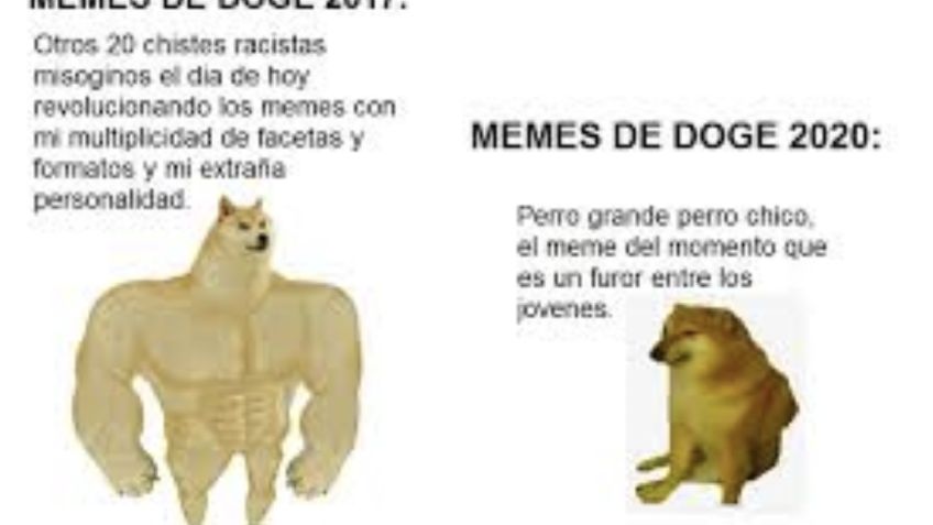 ¿De dónde surge el MEME del perro antes y ahora?