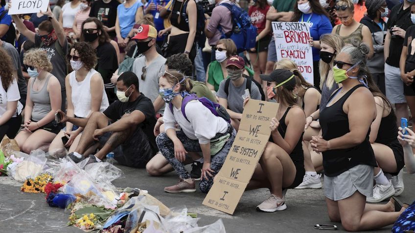 Trump enfrenta las manifestaciones contra la muerte de George Floyd con cobardía