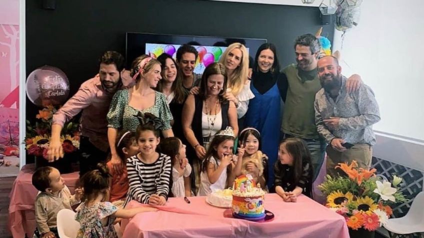 ¿Y Peña Nieto? Tania Ruiz y ex pareja festejan juntos a su hija: FOTOS