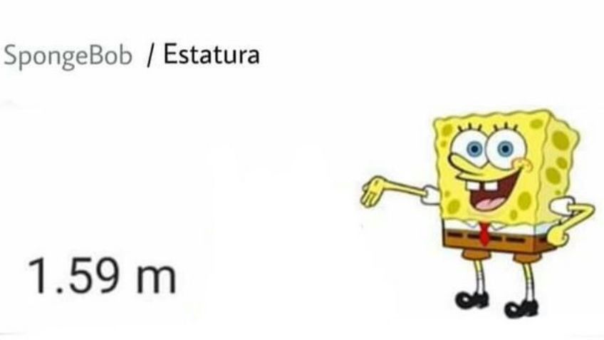 Bob Esponja es tendencia por su estatura ¿mides más que él?