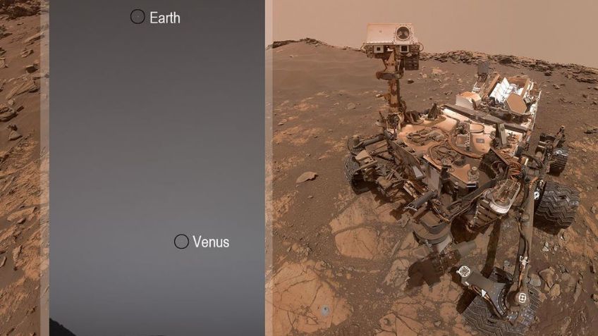 Así se ven Venus y la Tierra desde Marte gracias al lente del Curiosity de la NASA