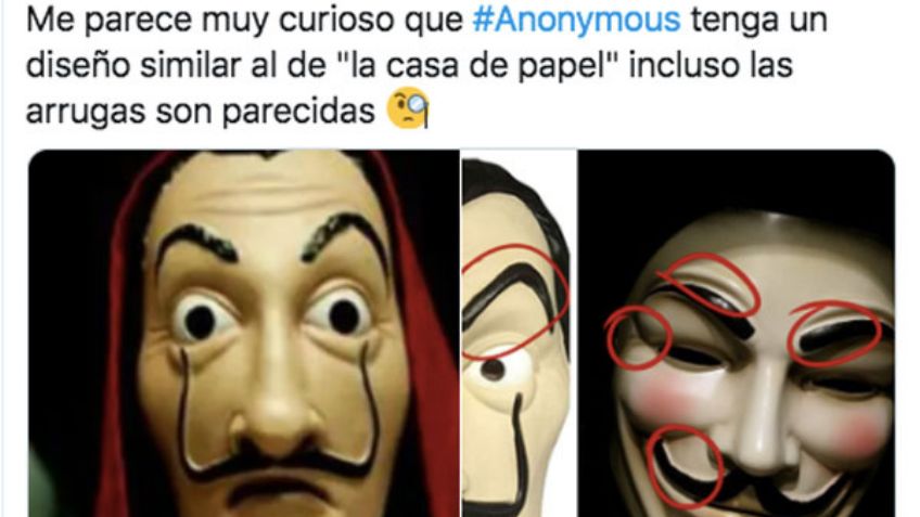 ‘Chaviza’ descubre Anonymous y cree que es copia de La Casa de Papel: MEMES