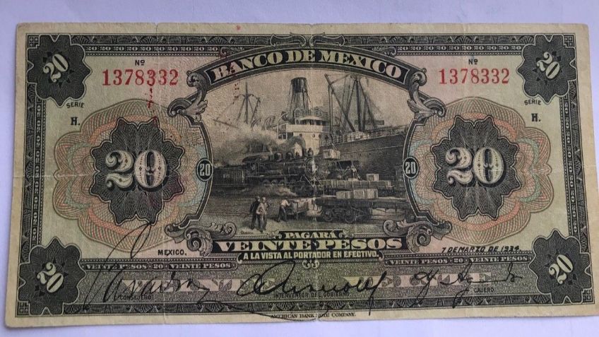 ¿Tienes este billete de 20? Podrías venderlo en más de 4 mil pesos: FOTO