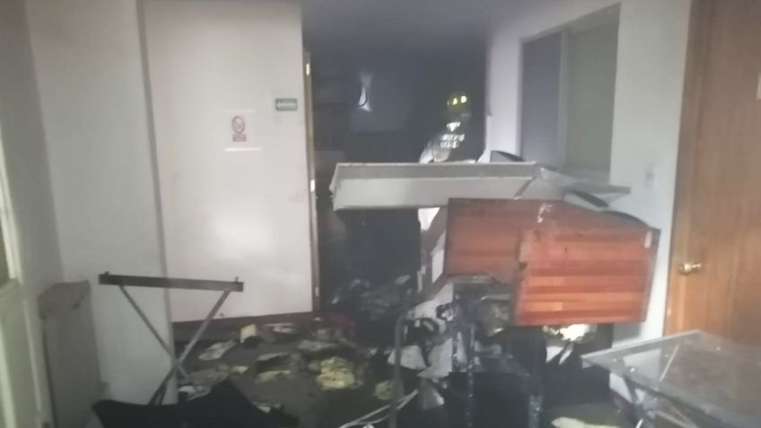 Prenden fuego a oficinas del PRI en Oaxaca; reportan pérdidas materiales