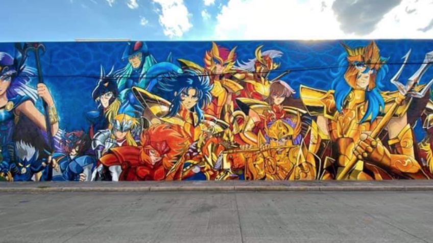 FOTOS: Finalizan mural de Caballeros del Zodiaco y el resultado es IMPRESIONANTE