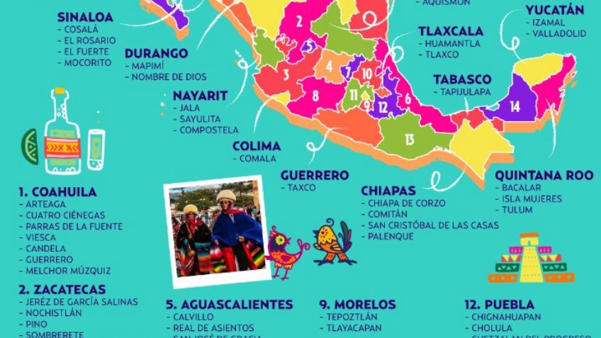 Conoce los 121 Pueblos Mágicos que hay en México, estado por estado: MAPA