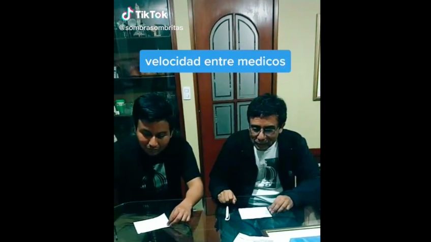 Médicos compiten en TikTok para ver quién escribe más rápido Paracetamol