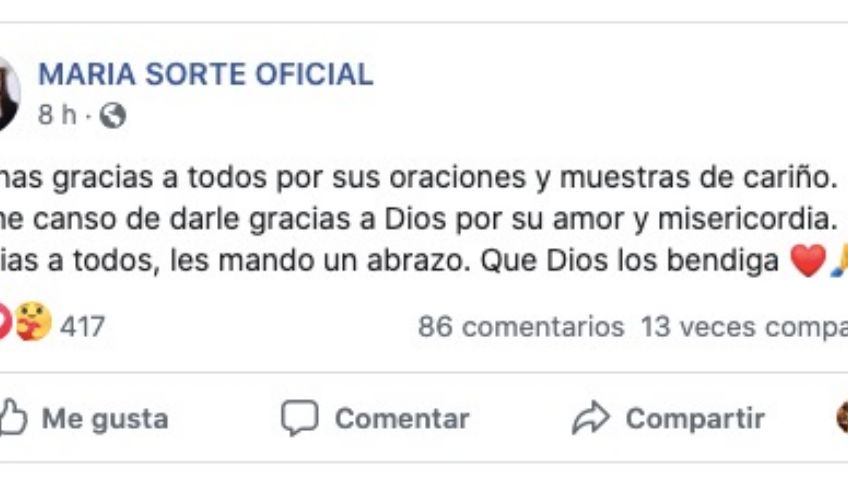 María Sorté da emotivo mensaje tras atentado contra su hijo Omar García Harfuch