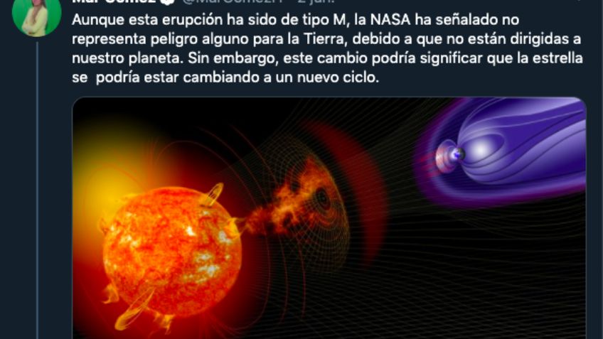 NASA revela FOTO de la llamarada del Sol más grande desde 2017