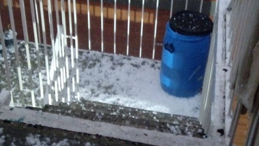 Lluvia golpea centro y norte de la CDMX; granizo cubre calles de blanco: FOTOS