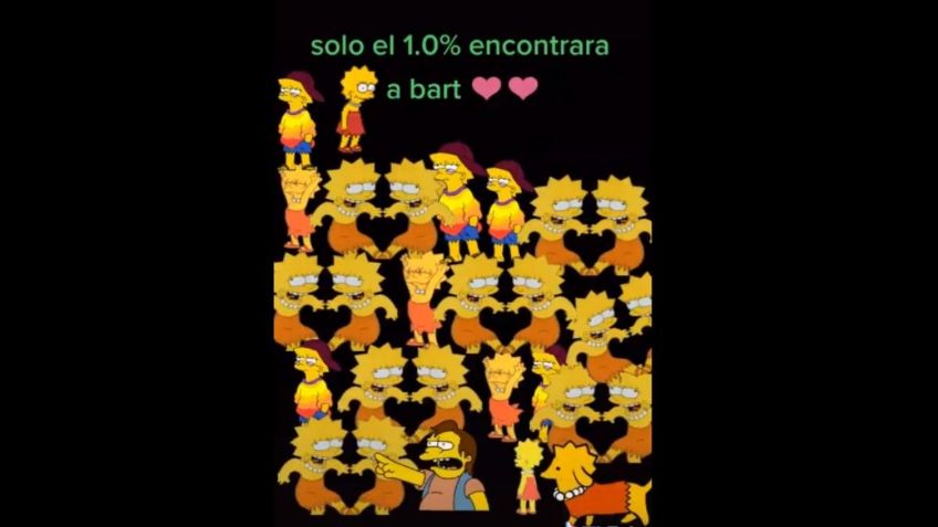 Reto: Encuentra a Bart Simpson en este complicado video viral de TikTok