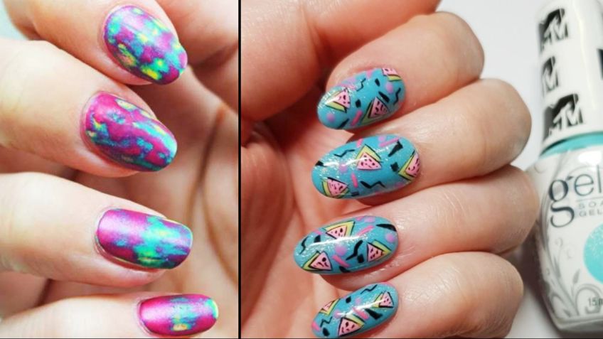 ¿Aburrida? Así puedes hacerte en casa el efecto tie-dye en manicure PASO A PASO