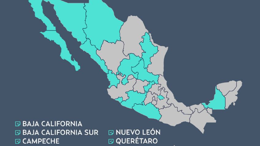 MAPA: ¿Qué estados tendrán elección de gobernador en 2021?