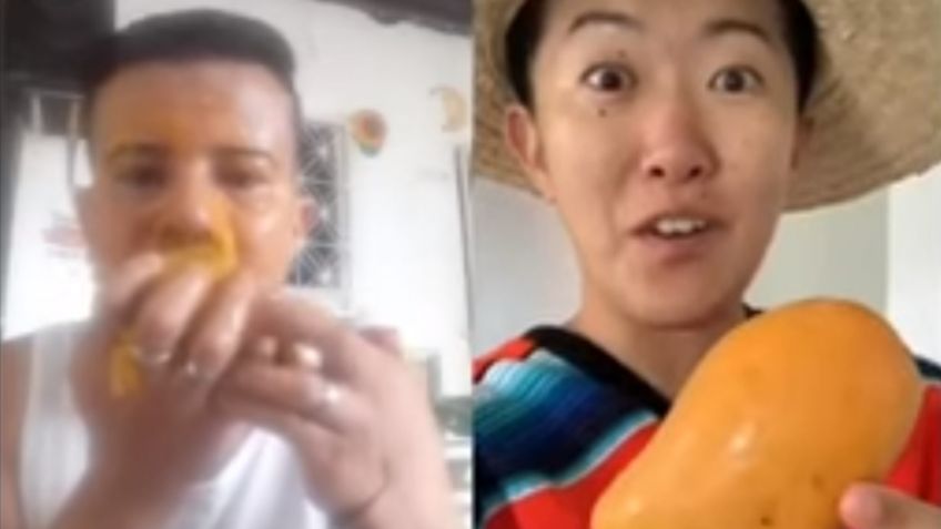 Tiktoker asiático da cátedra a mexicanos de cómo comer un mango: VIDEO