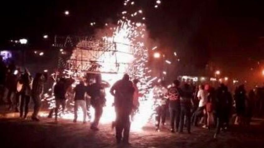 Reinciden pobladores de Xico; queman 'toritos” por fiesta patronal