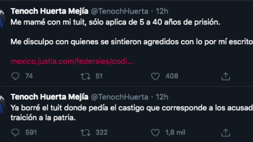 Tenoch Huerta causa polémica y se vuelve tendencia en twitter ¿Por qué?