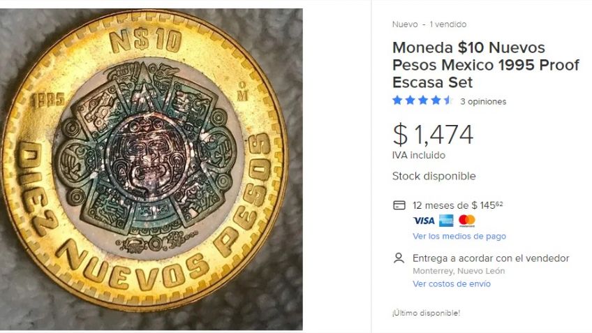 ¡Saca la lupa! Estas monedas de 10 pesos con centro de plata valen MILES