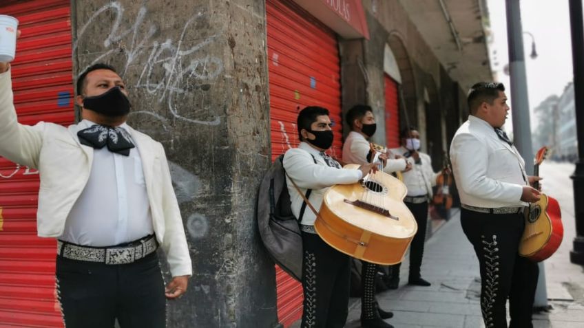 Mariachis de Garibaldi salen a las calles a pedir apoyo para sobrevivir al Covid-19