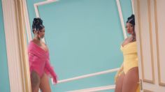 Cardi B con Kim Kardashian: la rapera debutó como modelo de lencería para Skims