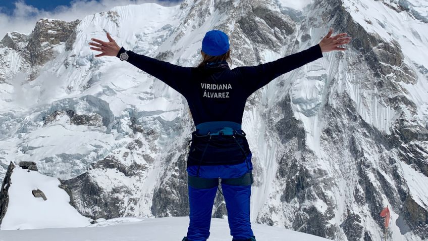 Viridiana Álvarez, la alpinista que tocó la cima del mundo y rompió un récord Guinness