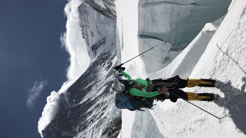 Viridiana Álvarez, la alpinista que tocó la cima del mundo y rompió un récord Guinness