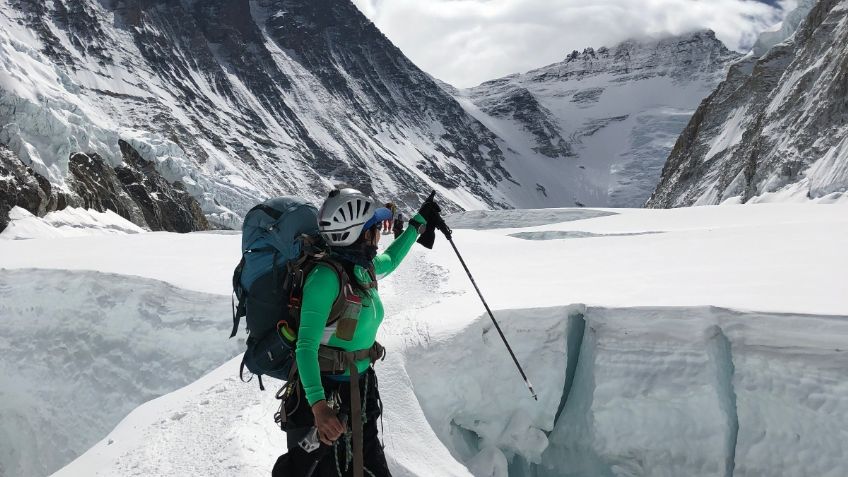 Viridiana Álvarez, la alpinista que tocó la cima del mundo y rompió un récord Guinness