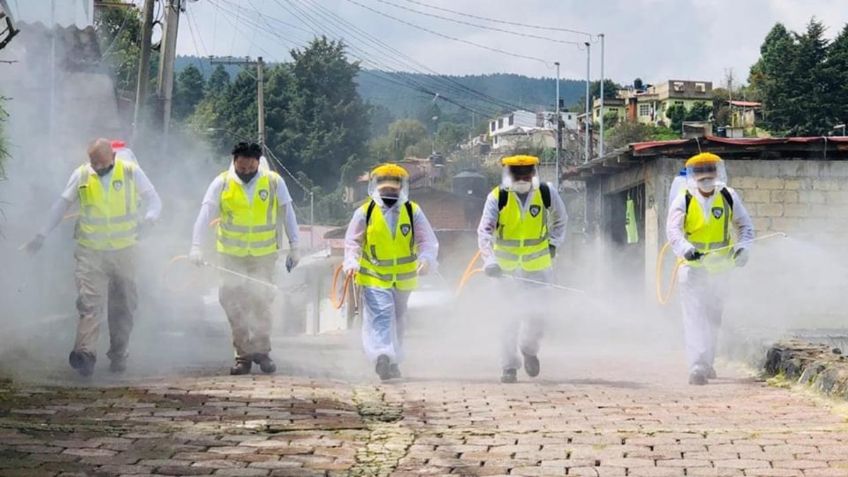 Cuajimalpa refuerza sanitizacion en colonias de atención prioritaria y transporte público